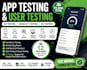 do app testing user testing and usability QA testing with detailed feedback