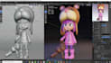 2d 3d model rig animate character 52 arkit blendshape blender cc4 iclone c4d