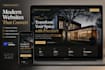 design a modern startup landing page website