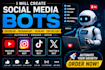 create youtube bot, social media bot, instagram bot, tiktok bot, twitter x bot