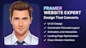 design and optimize framer website for conversion and modern UI