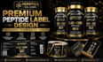 create premium peptide vial label design for supplement products