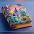 design a striking cartoon book cover