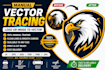 do manual vector tracing, vector tracing for your logo or image