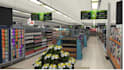 render photorealistic 3d retail stores, supermarket shops, interior
