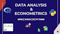 perform econometrics and statistical analysis in python, r, spss, stata,