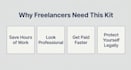 provide a complete freelancer starter kit with contract invoice and proposals