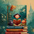 create eye catching cartoon book cover art