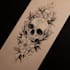 hand draw unique custom sketchy style tattoo design