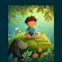 create a professional childrens book cover illustration