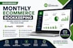 provide monthly ecommerce bookkeeping in quickbooks