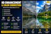 enhance upscale and increase image quality professionally