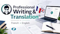 write and translate professional content french english