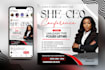 create elegant online social media flyer and ig post