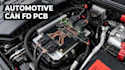 design high speed automotive can fd pcb with stm32 controller