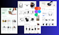 design modern UI UX website figma website for web and mobile apps landing page