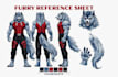 do furry ref sheet anthro nsfw furry reference sheet fursona character ref sheet