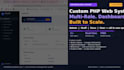 build a custom PHP web system with admin panel and dashboard