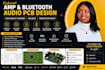 design amplifier and bluetooth audio pcb