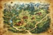 fantasy map illustration for map