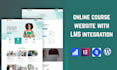 create wordpress online course website with elearning integration