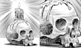 create black and white illustrations using cross hatching