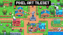do pixel art tileset pixel character pixel background pixel game sprite sheet