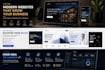 create a modern business landing page website
