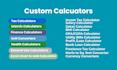 create a custom calculator for a wordpress website