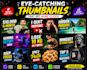 design modern and eye catching thumbnails