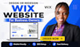 design or redesign wix website business wix website and wix website development