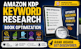 do amazon KDP keyword research and book optimization a  content for your book