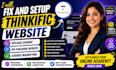 create, setup thinkific website, coaching website course upload course marketing