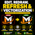 edit, refresh and vectorize your existing logo expertly