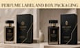 design luxury perfume packaging with label and logo