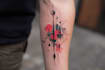 custom an abstract black tattoo design