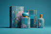 design premium cosmetic label and box packaging design