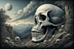 create custom skull illustration artwork