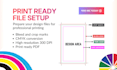 setup prepress print ready cmyk file with bleed crop marks