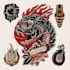 create a tattoo design for leg sleeve