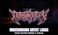 create a custom y2k artist logo