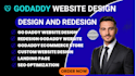 design godaddy website redesign godaddy website development godaddy landing page