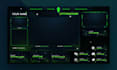 do custom twitch stream overlay with UI animated overlay package for streamers