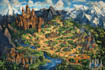 amazing custom fantasy or historic map
