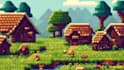 pixel art parallax background animation pixel landscape scenery environment art