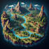 design custom 3d isometric city and location maps