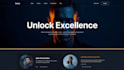 design futuristic landing page hero sections