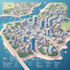 create custom city navigation and tourist guide maps