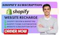 fix shopify subscription build shopify subscription website develop custom theme