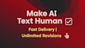 humanize ai content and remove ai detection for SEO in 12h